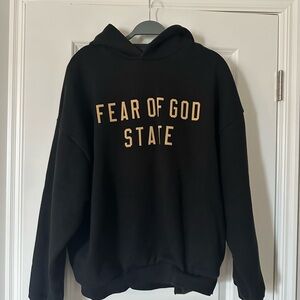 Fear of God Black and Gold Sweater